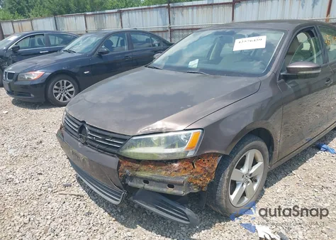 2012 Volkswagen Jetta 2.0L Tdi из США, поврежденный, VIN 3VWLL7AJ3CM349740